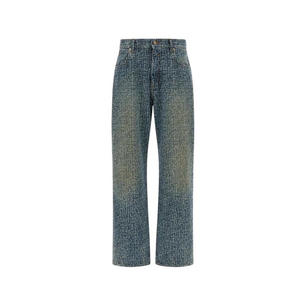 Balmain Men Faded-Effect Jeans